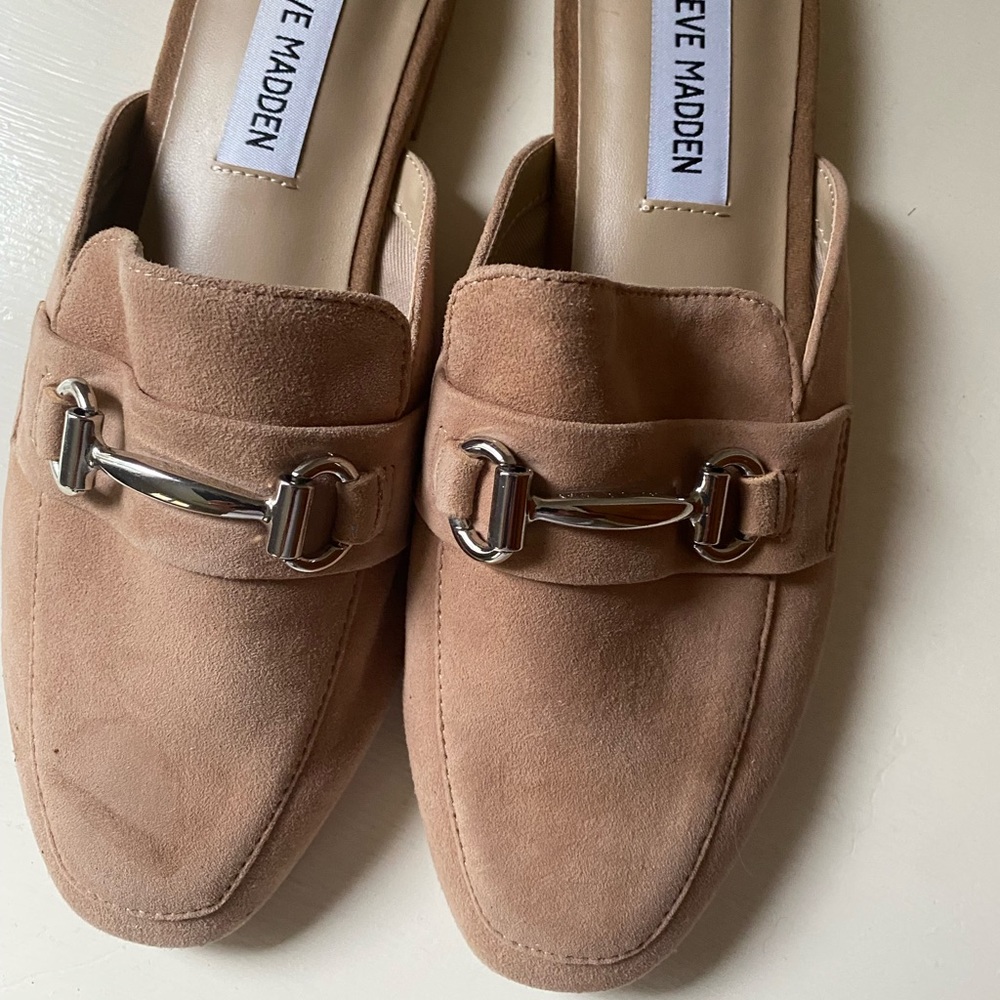Steve Madden Kandi Mule Slide Camel Suede